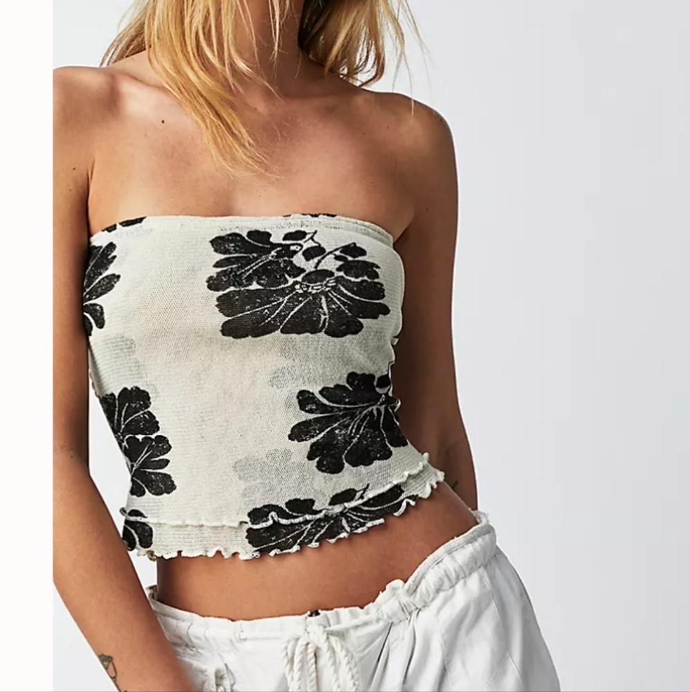 Free People Ribbed Tube Top Womens Size Medium